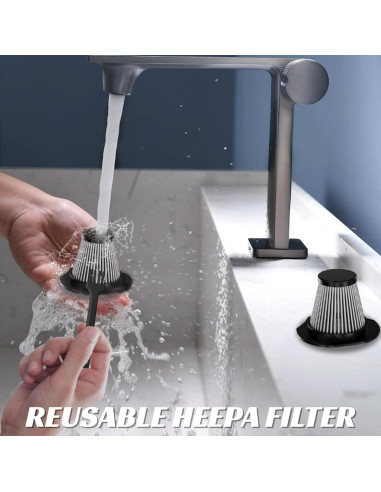 Aspiradora de Mano Genérica 12V con Accesorios - 0.5 kg