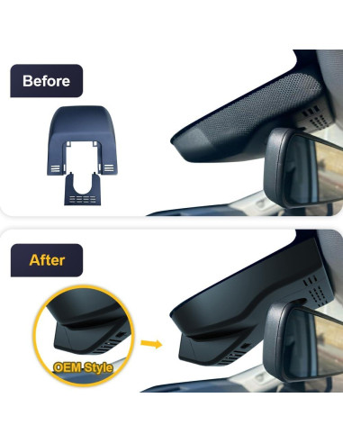 Cámara de Salpicadero Dual 4K Fitcamx para Toyota Grand Highlander 2024-2025