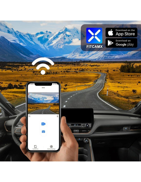 Cámara de Salpicadero Dual 4K Fitcamx para Toyota Grand Highlander 2024-2025