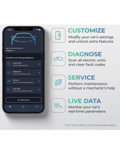 Escáner OBD2 Bluetooth Carista COBD-BT25 - Diagnóstico Automotriz 2