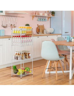 Organizador de Botellas de Agua ETELI 4 Niveles Plata 2