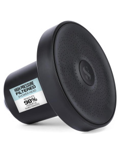 Cabezal de Ducha Filtrado Serei - Alta Presión, Negro, 7.57 L/min