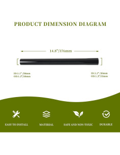 Tubo de Extensión para Aspiradora Bissell 37.6 cm Negro 2