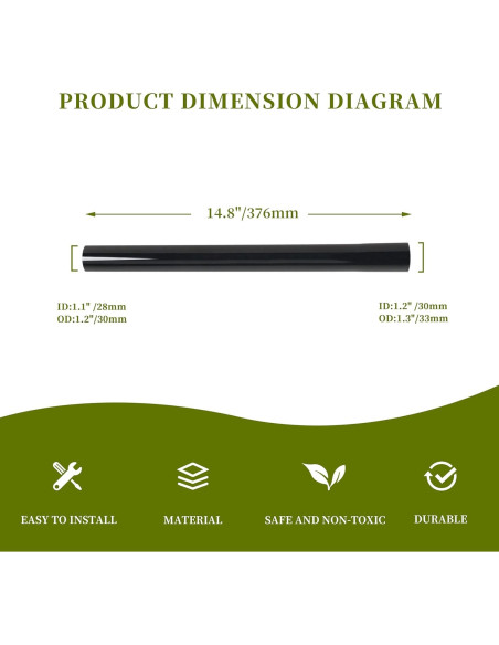 Tubo de Extensión para Aspiradora Bissell 37.6 cm Negro