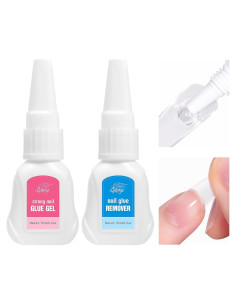 Pegamento de Uñas GELLAKTIK 15g + Removedor 15ml - Secado Rápido