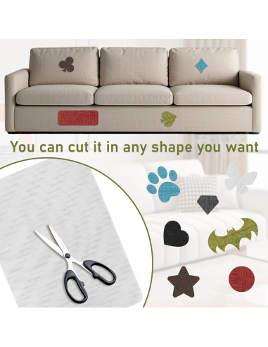 Parches de Tela de Lino Autoadhesivos CLINTT 20x28 cm 2 Pcs