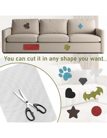 Parches de Tela de Lino Autoadhesivos CLINTT 20x28 cm 2 Pcs