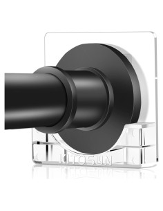 Soporte de Varilla de Cortina de Ducha Kitosun Adhesivo 8x8 cm