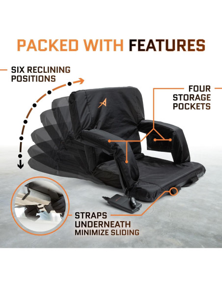 Asiento Calentado Plegable Aceletiqs para Estadio 50cm