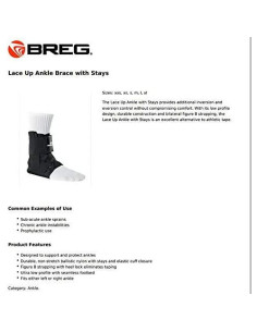 Tobillo Lace Up Breg con Estabilizadores Grande 2
