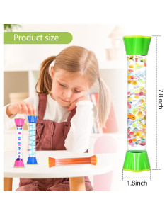 Paquete de 4 Tubos Sensoriales YL001 - Juguete Relajante 19.81 cm 2