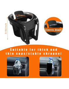 Soporte Multifuncional para Taza y Teléfono Augeny - Negro y Plata 2