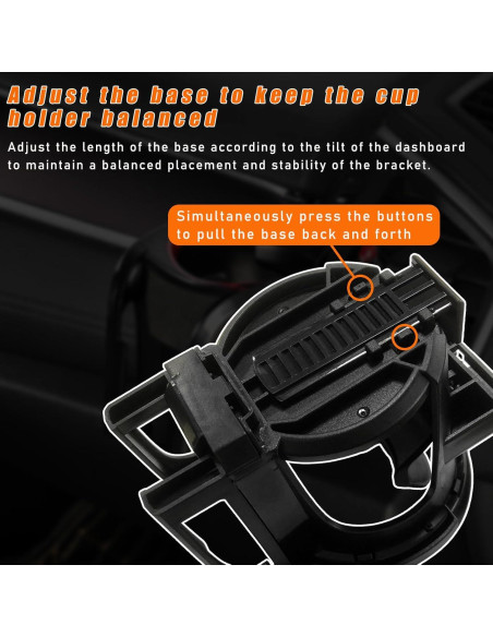 Soporte Multifuncional para Taza y Teléfono Augeny - Negro y Plata