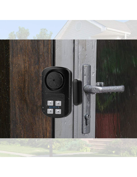 Alarma de Puerta Impermeable HENDUN 140 dB para Exterior