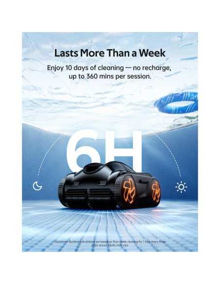 Limpiador de Piscinas iGarden K60, Robótico Inalámbrico 6H