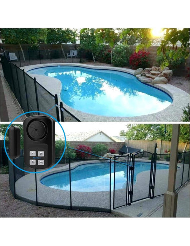 Alarma de Puerta Impermeable HENDUN 140 dB para Exterior