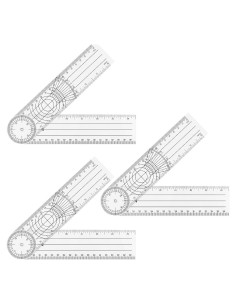 Reglas de Medición de Ángulo Aylifu 3 Piezas 360 Grados