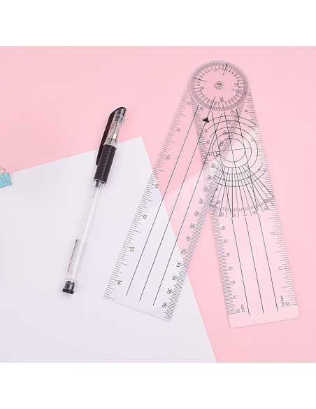 Reglas de Medición de Ángulo Aylifu 3 Piezas 360 Grados