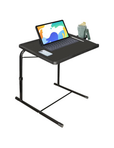 Mesa Plegable Ajustable MISZP V2 para TV y Trabajo - Negro
