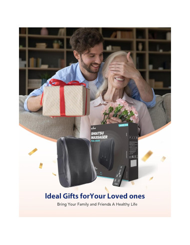 Masajeador de Espalda Boriwat R19 con Calor y Shiatsu 4D