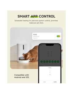 Fuente de Agua para Gatos 4.5L + Comedero Automático APETDOLA 2