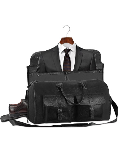 Bolsa de Ropa Convertible L-ife 2 en 1 Duffle 45L Negro