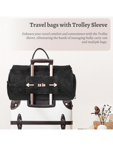 Bolsa de Ropa Convertible L-ife 2 en 1 Duffle 45L Negro