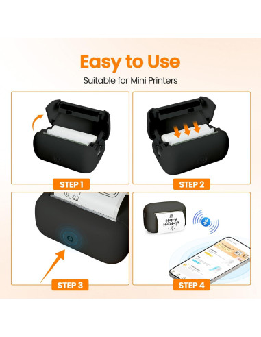 Impresora de Etiquetas Portátil NULLTONEX 3 cm, 50 Hojas