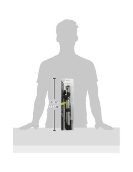 Bomba de Bicicleta Topeak Turbo Morph con Manómetro - Plata/Negro