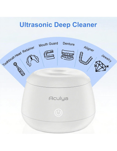 Limpiador Ultrasónico Dental Aculya SC-194 200ml Blanco