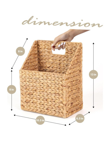Cestas de Almacenamiento Colgantes SIEUSALEVN - 2 Piezas de Jacinto de Agua