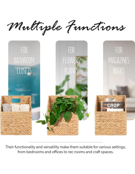 Cestas de Almacenamiento Colgantes SIEUSALEVN - 2 Piezas de Jacinto de Agua