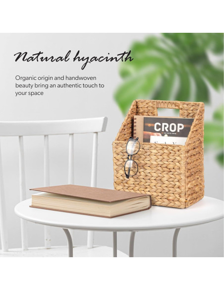 Cestas de Almacenamiento Colgantes SIEUSALEVN - 2 Piezas de Jacinto de Agua