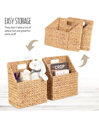 Cestas de Almacenamiento Colgantes SIEUSALEVN - 2 Piezas de Jacinto de Agua