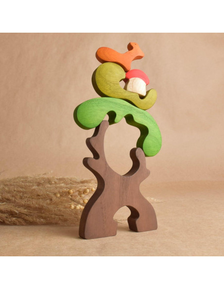 Rompecabezas de Madera Ardilla Hecho a Mano 15x11 cm