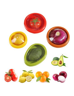 Juego de 4 Contenedores de Almacenamiento de Silicona YUEYINGMG