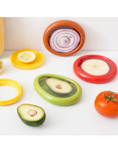 Juego de 4 Contenedores de Almacenamiento de Silicona YUEYINGMG 2