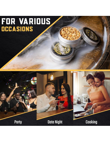 Kit de Ahumador de Whiskey G&J's Finest con Antorcha y Astillas