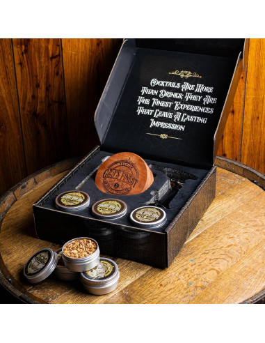 Kit de Ahumador de Whiskey G&J's Finest con Antorcha y Astillas