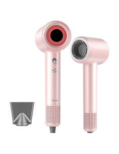 Secador de Pelo Iónico Tailulu 160000 RPM Rosa Portátil