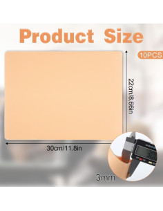 10 Piezas Piel de Tatuaje Falsa SynHHergyx 3mm Doble Cara 2