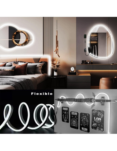 Luces LED de Cuerda 10FT RYGD para Espejo y Tocador