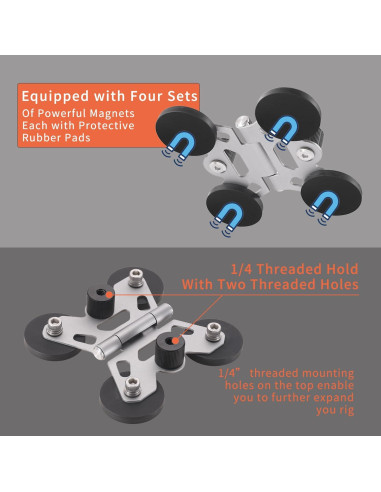 Soporte Magnético para Cámara en Valla Dianves con Brazo Ajustable