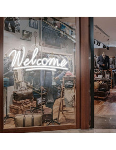 Letrero de Neón LED Bienvenida Neonawall 55.88x40.64 cm 2