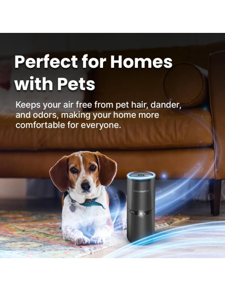 Purificador de Aire Iónico LabCharge - Compacto 23.2 m - Sin Filtro