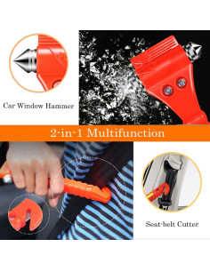 Paquete de 10 Martillos de Seguridad OUCPC para Automóviles 2