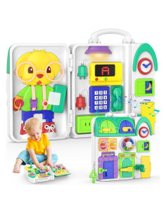 Tablero Ocupado Montessori BQU Verde 25.4x24.89 cm 1-6 años