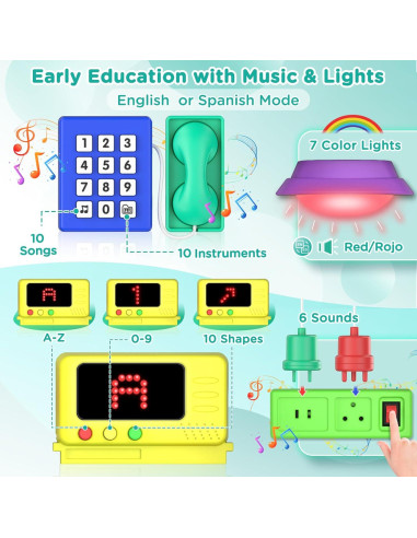 Tablero Ocupado Montessori BQU Verde 25.4x24.89 cm 1-6 años