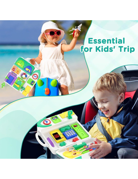 Tablero Ocupado Montessori BQU Verde 25.4x24.89 cm 1-6 años