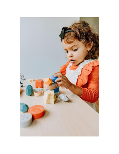 Juego de Bloques de Madera Espacial 30 Piezas Happy Arts